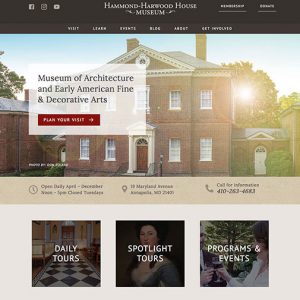 New Website & Event Management for a Historic Museum